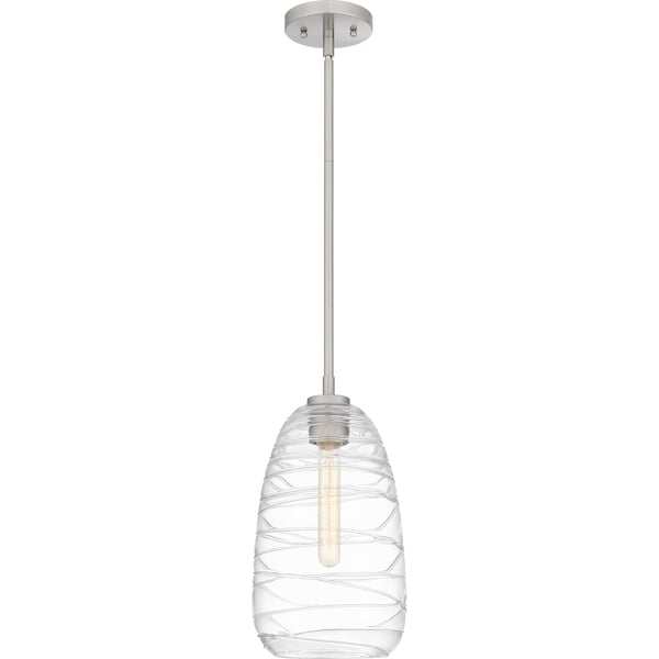 Quoizel Piccolo Pendant Mini Pendant 1 Light Brushed Nickel QPP6165BN - main